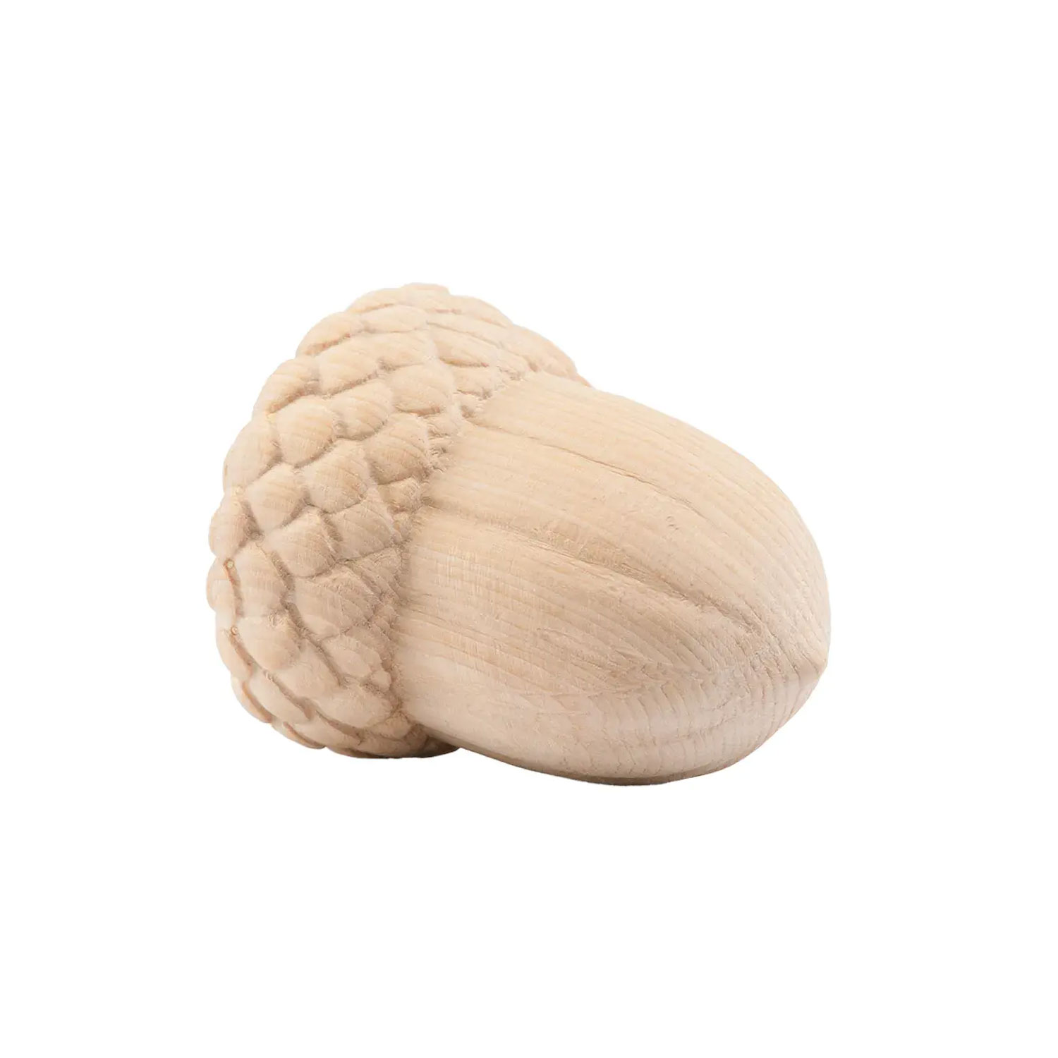 Eichel Natur - 8 cm, Ausführung Natur, Zirbenholz , handgeschnitzt aus Österreich