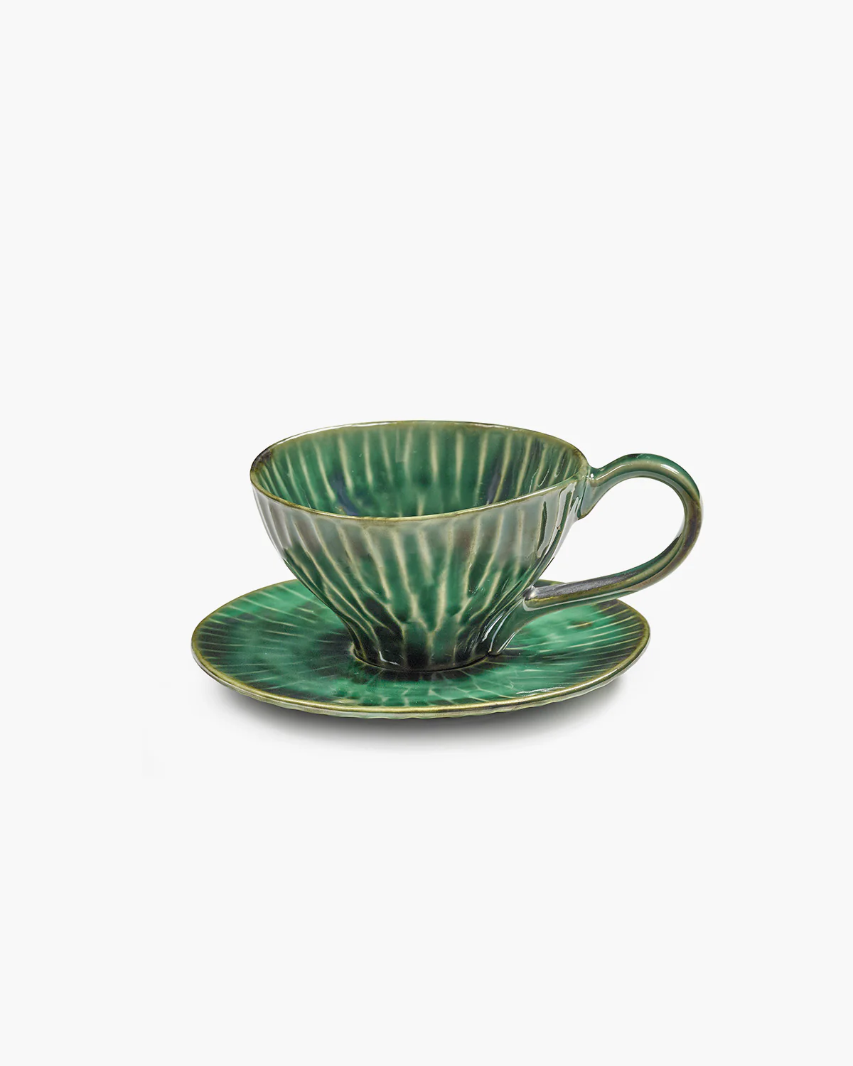  Verde Lanza Untertasse cappuccino grün von Pascale Naessens, D. ca. 14,5 cm   