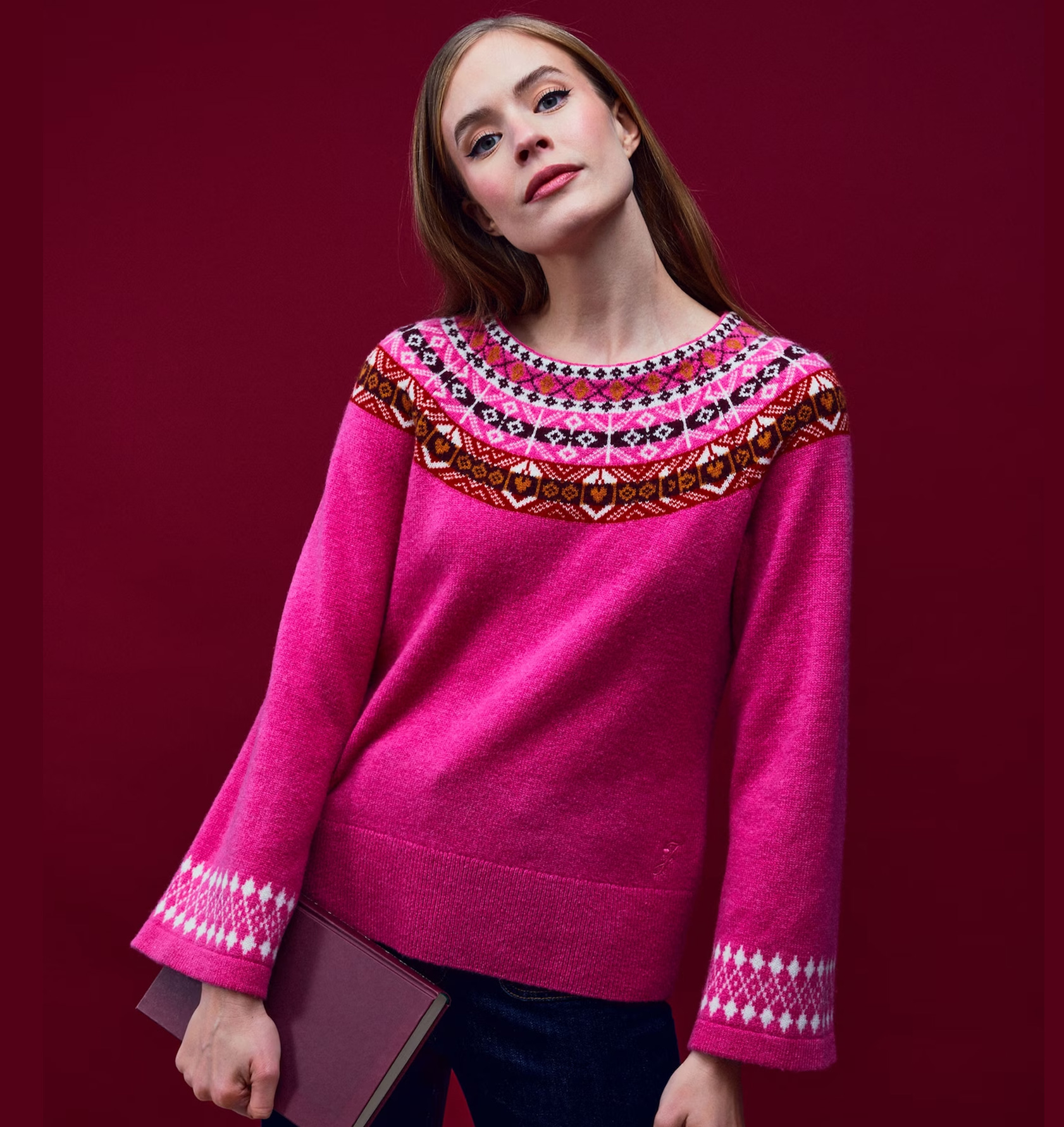 JUMPER FABRIKEN Pullover VERA JUMPER, Farbe: PINK, 100 % Wolle von Jumper Fabriken aus Schweden 