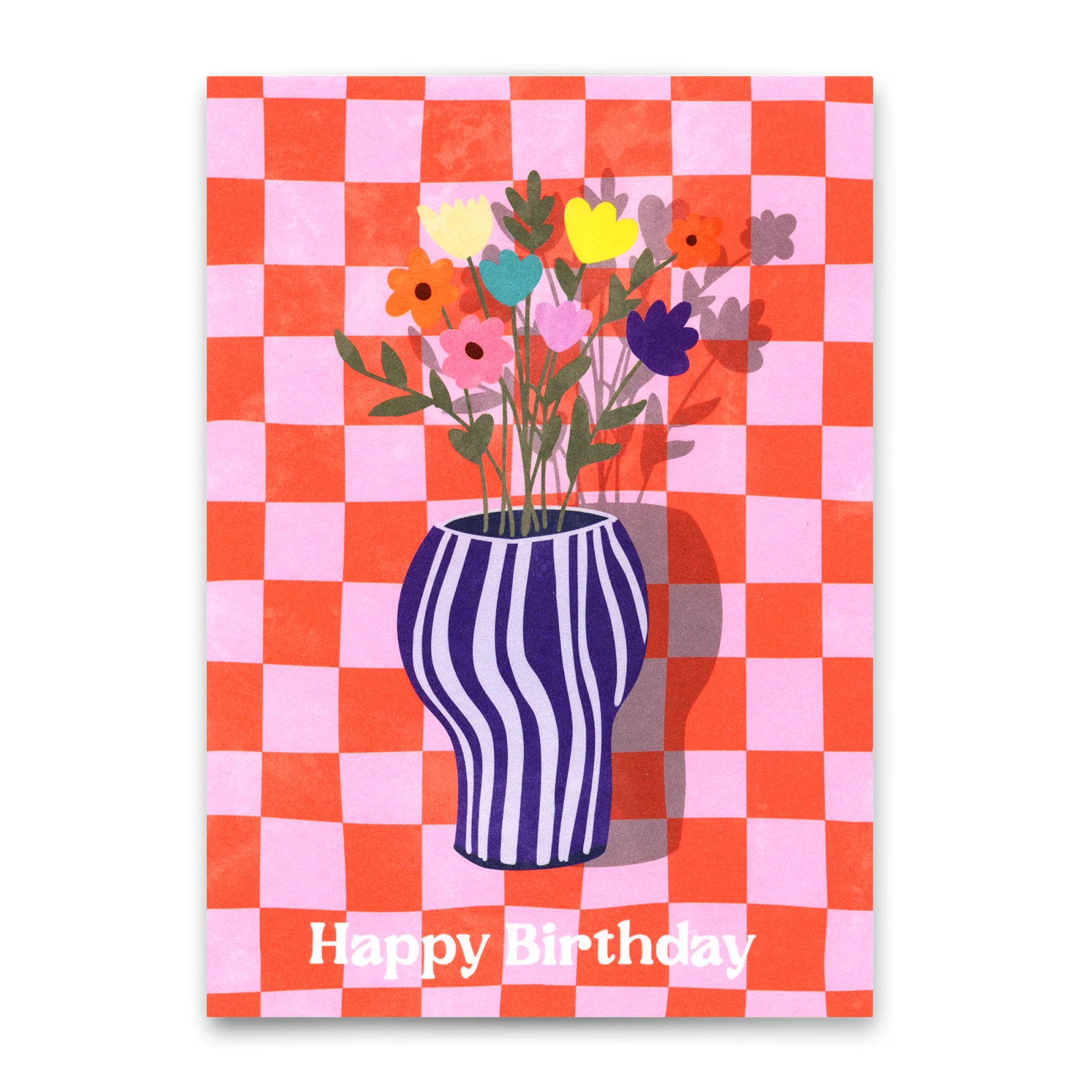 Postkarte "Happy Birthday Vase" | Schöne Karte zum Geburtstag von Deli Cards