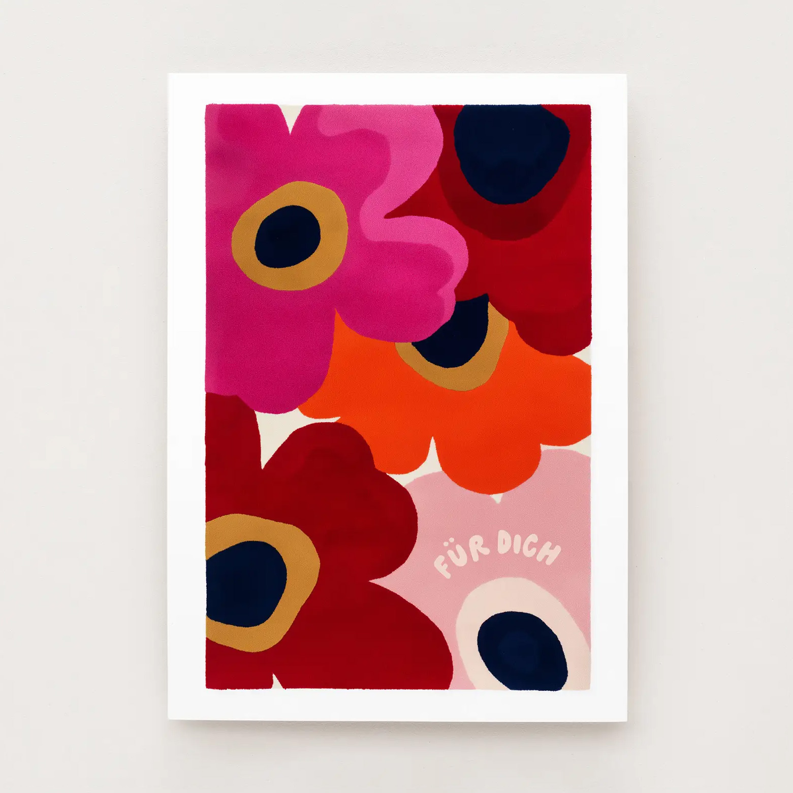 Falene Postkarte Retro Flowers - Für Dich von Falene