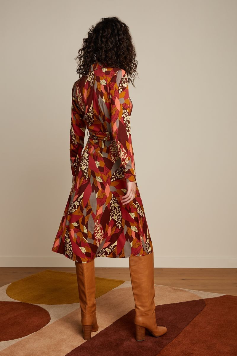 King Louie Kleid Sheeva Dress Temple, Farbe: Mineral Red King Louie Kleid Sheeva Dress Temple, Farbe: Mineral Red