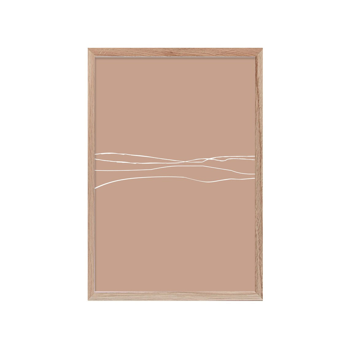 DIN A4 Poster ""land shape lines" terracotta " von Heimwerk 