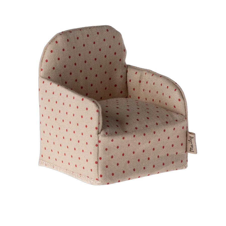 Maileg Sessel fürs Mausehaus , getupft, maileg Chair, Mouse - Dot