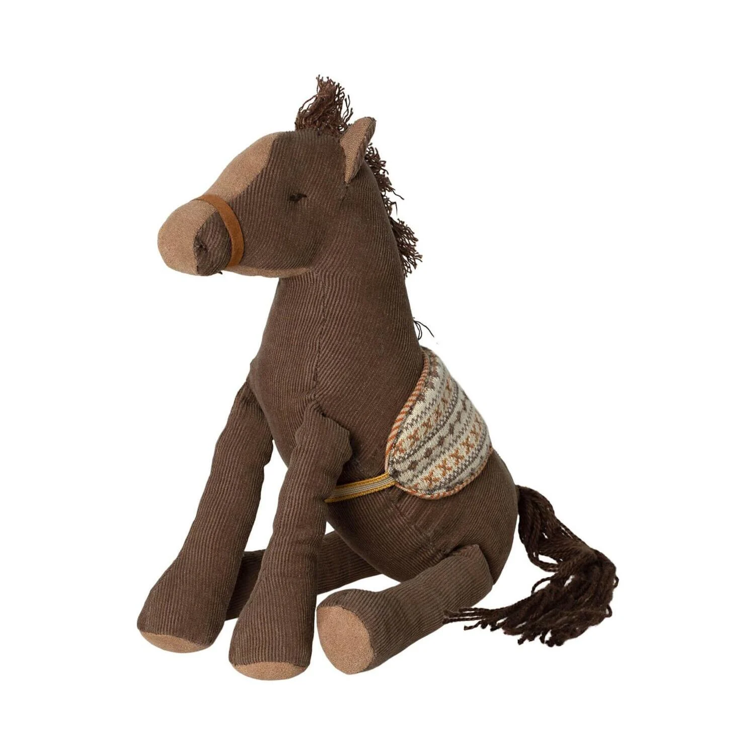 Maileg Pony ca.  21 cm, Braun, Feincord