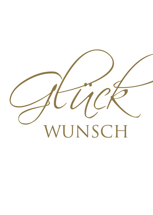 Wunderwort Postkarte "GLÜCKwunsch"