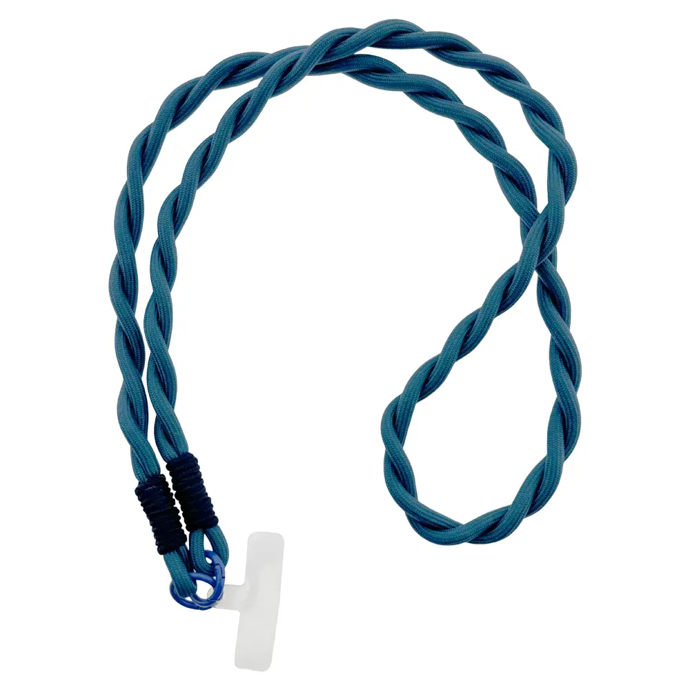 LOT83 Handykette LANG Nr. 76,  Petrol, Telefonkabel 