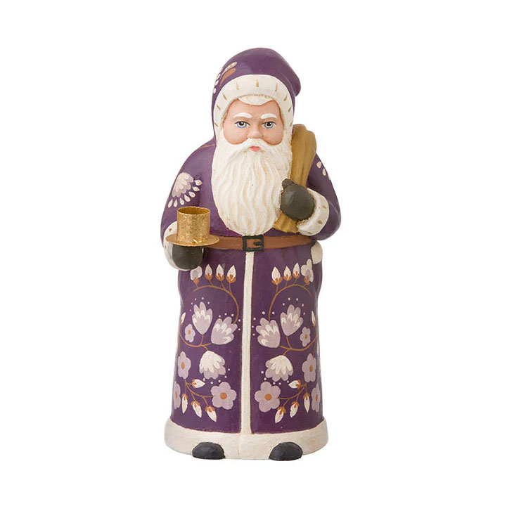Bungalow Kerzenhalter Santa 18 cm Marigold Plum von Bungalow 