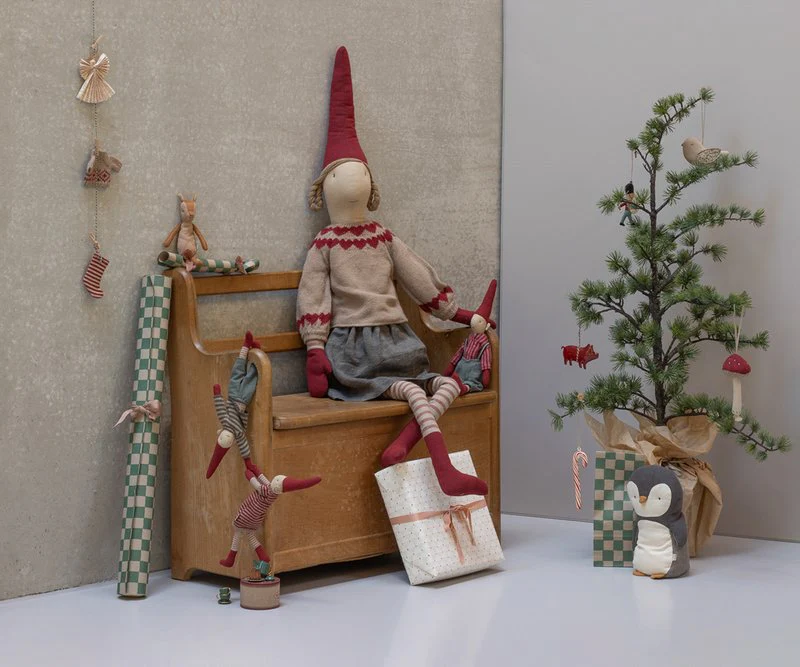 % Maileg Weihnachtsstrumpf - Karriert ☆    ca. 59 cm