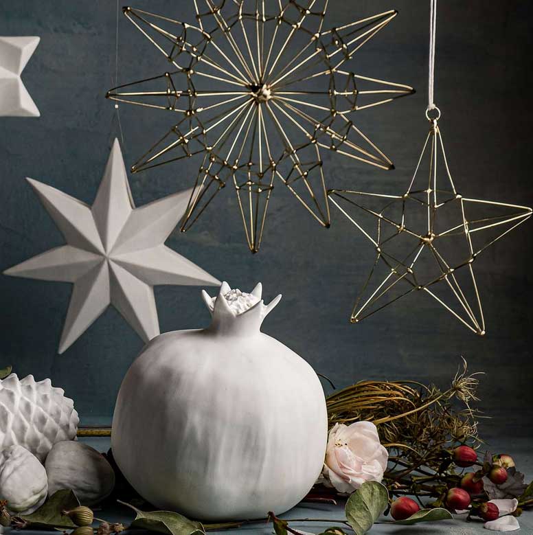 KLATT OBJECTS KALEIDOSKOP Stern, Nr. 3, Metall , Farbe: Gold, D. ca. 11 cm , 5 Spitzen, Pro Stück