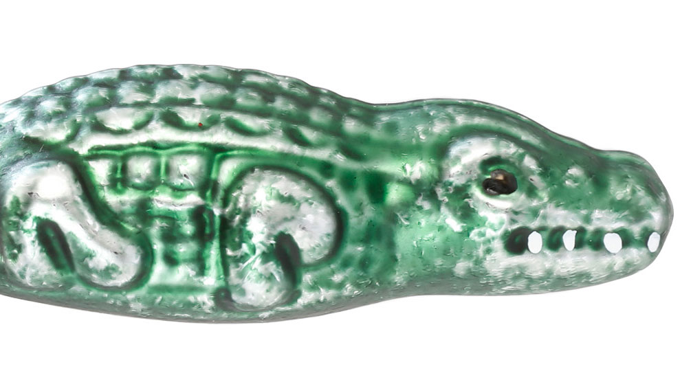 baumanhaenger-krokodil-1 Christbaumkugel Nostalgie Krokodil (Inge Glas)