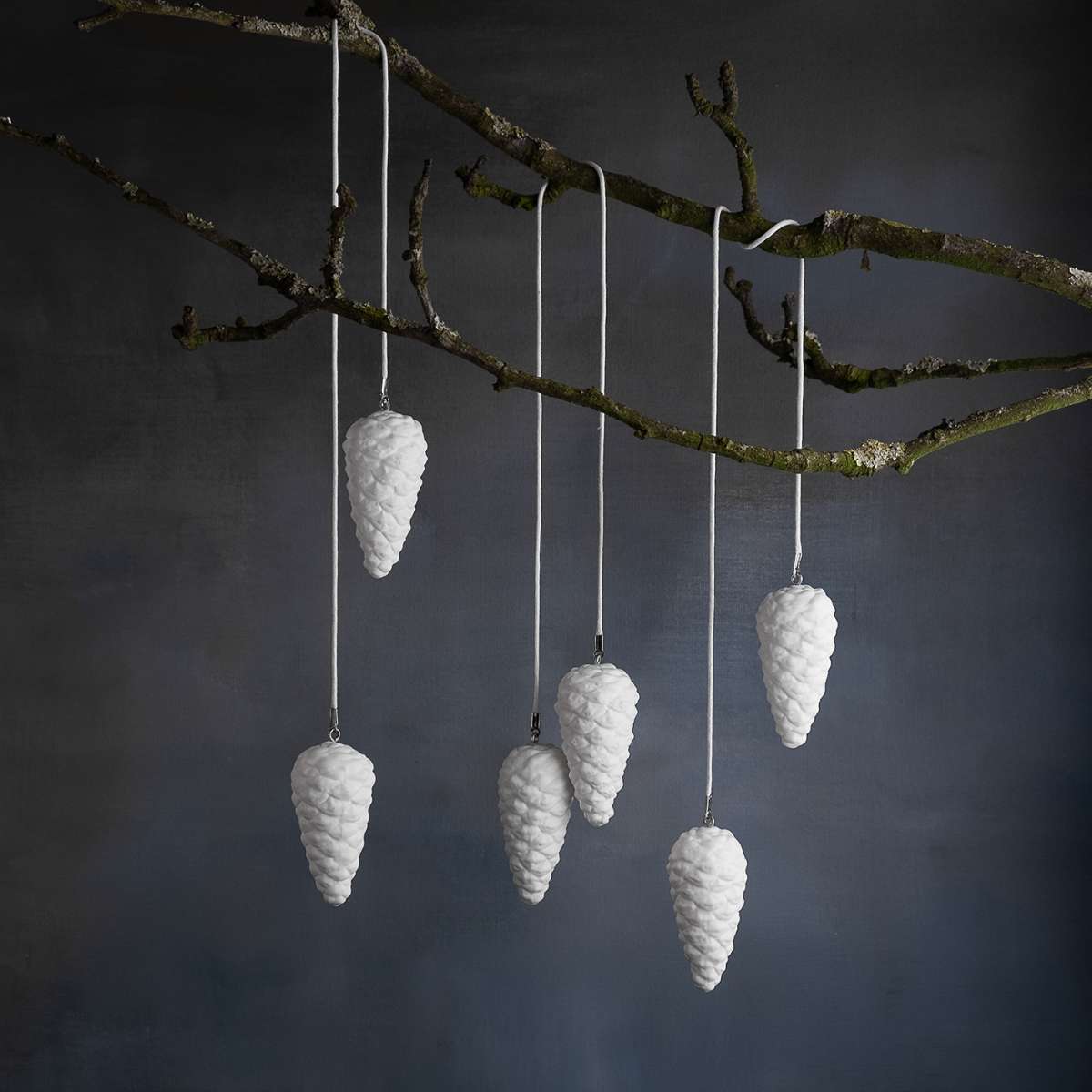 KLATT OBJECTS PINUS nigra S / Paar / Zapfen, ca. 5,9 cm, Porzellan