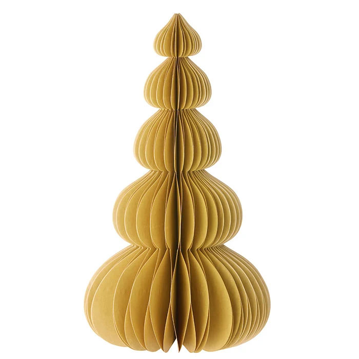 Bungalow Honeycomb Tannenbaum Moonpine, ca. 40 cm PECAN von Bungalow, Papier, Honeycomb Tree Moonpine H40cm Pecan