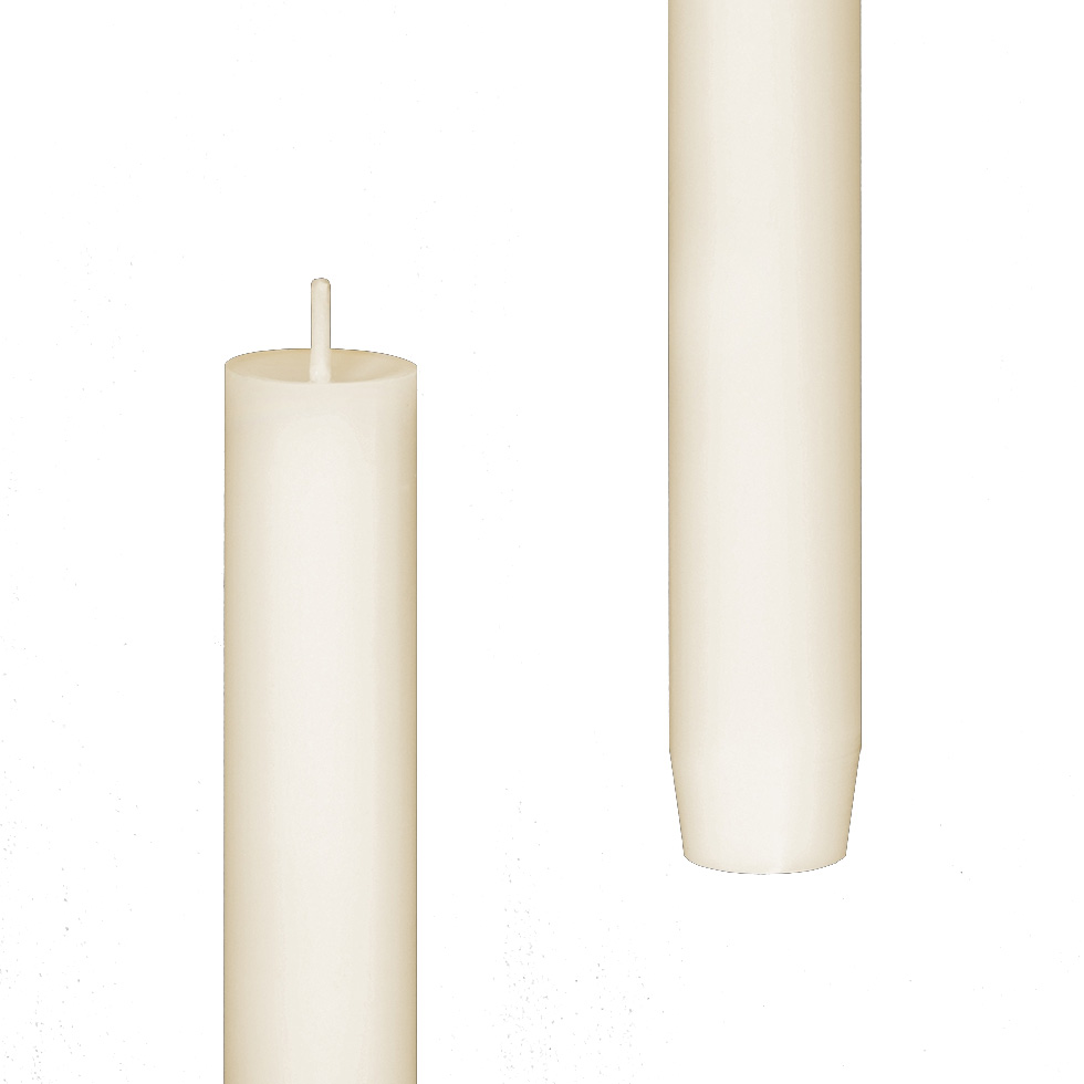Engels Kerzen  Stabkerze gegossen, Größe D. 2,2 x H 24 cm Champagner