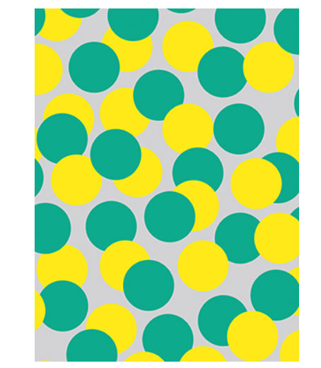 Geschenkpapier - Kelly Hyatt Mega Dots, große Punkte, ca. 50 x 70 cm