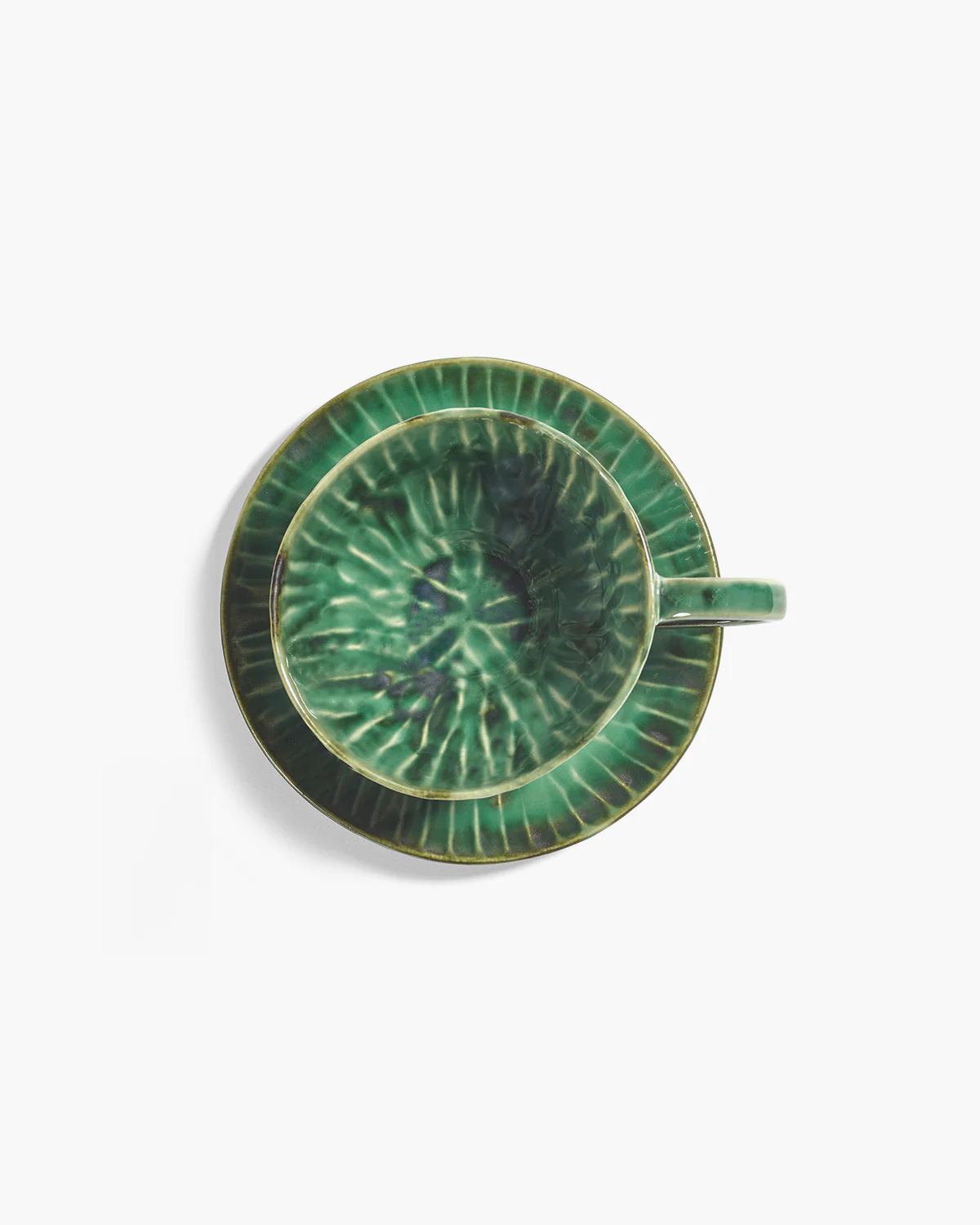  Verde Lanza Untertasse cappuccino grün von Pascale Naessens, D. ca. 14,5 cm   