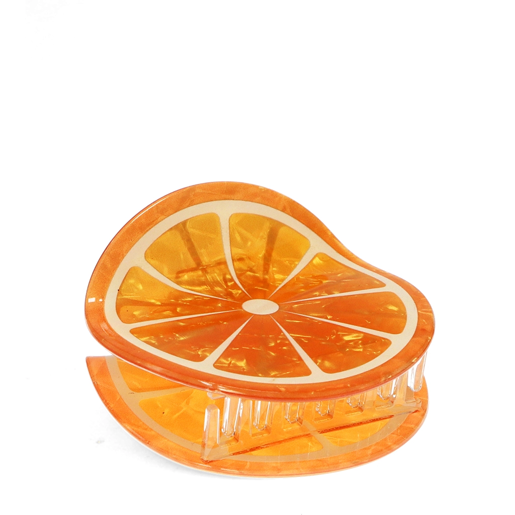 Haarklammer - Orange, ca. 8 x 5 x 6,7 cm