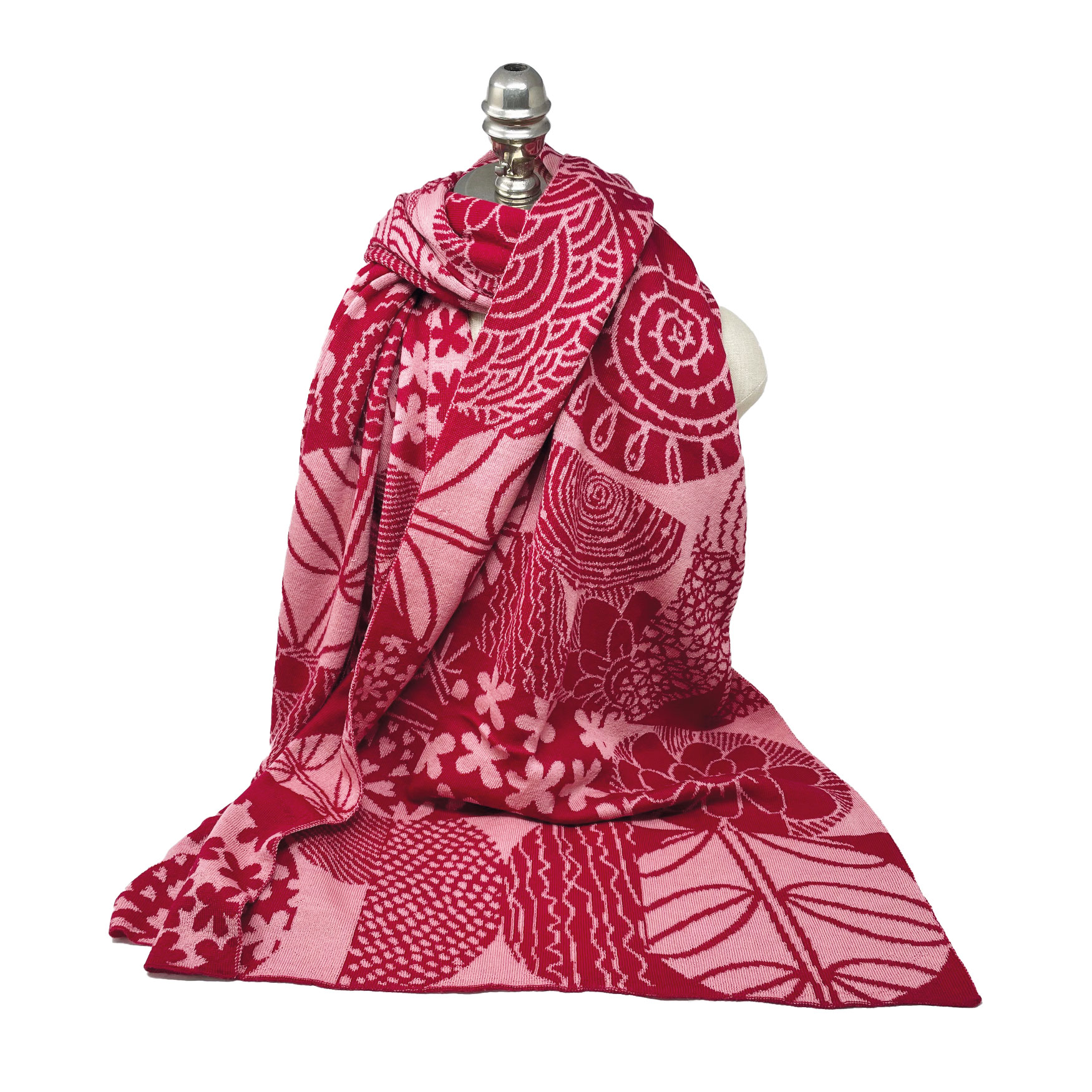 McKernan Schal "GRACIE" PINK RIBBON,  ca.50 x 200 cm , 100 % Wolle , Feine Wolle 