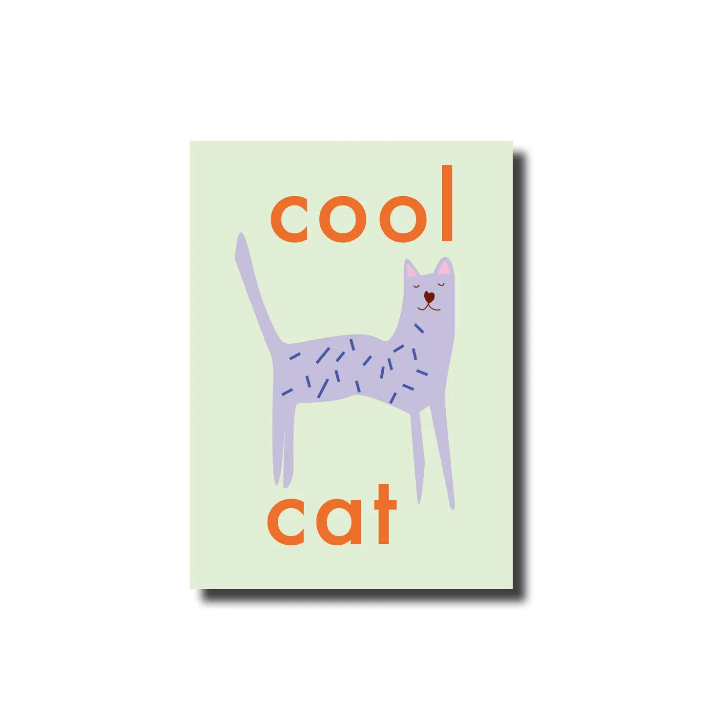 Postkarte Cool Cat von De Lange Tafel