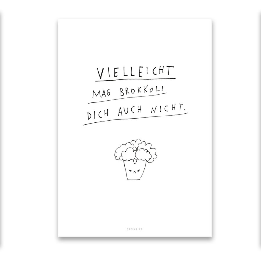 Typealive Postkarte "Brokkoli"     