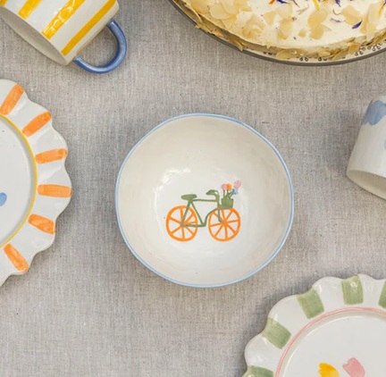 Schale Fahrrad, 250 ml, Keramik   