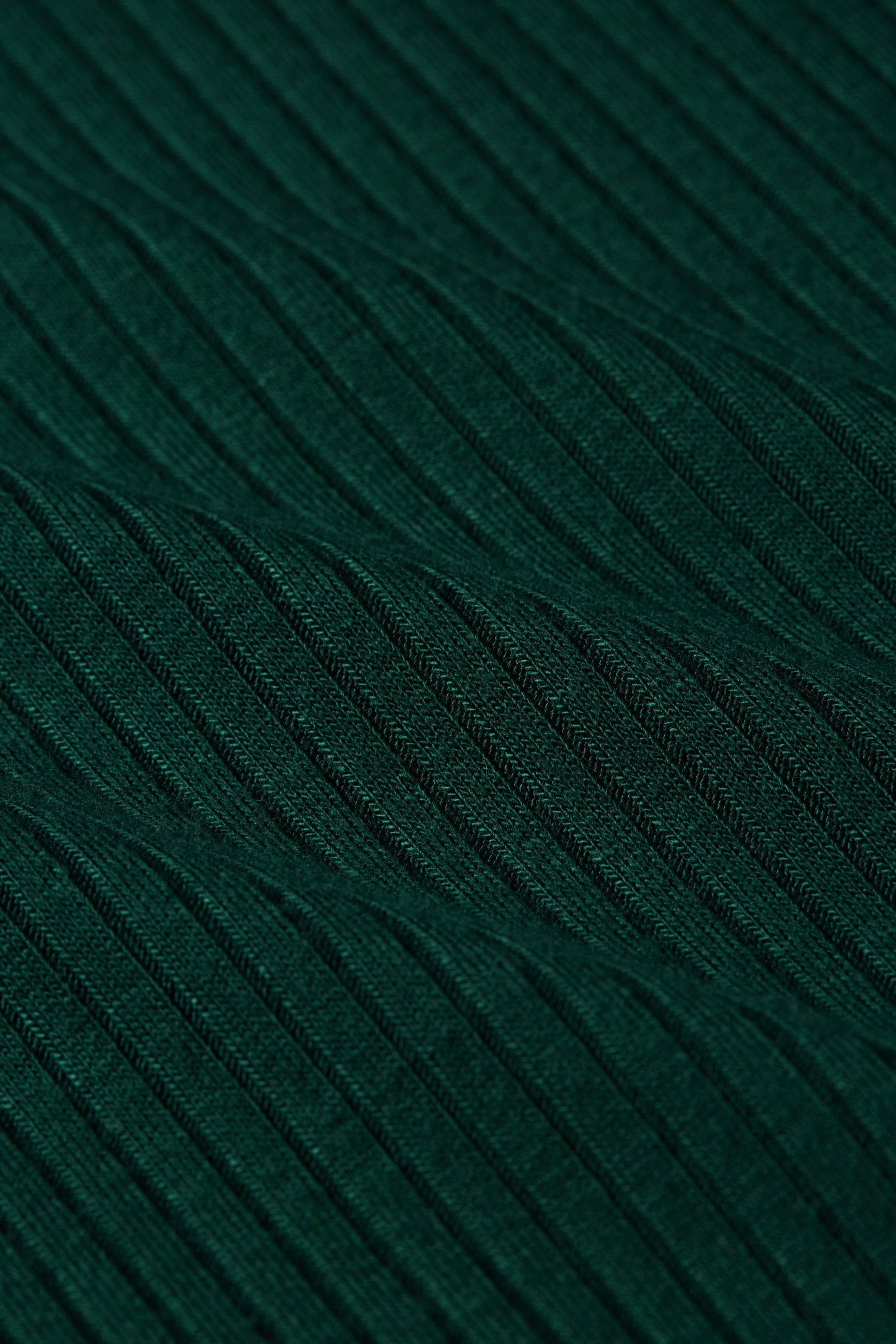 King Louie Rollneck Top Uni Rib, Farbe: Pine Green, Größe S/36