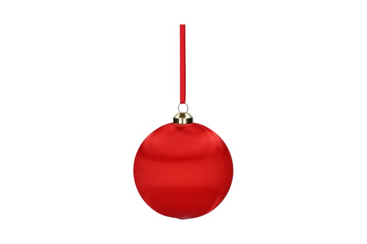 % Weihnachtskugel Chinois Rot , D. ca. 8 cm ,Chinois, Weihnachtskugel, 8cm, rot