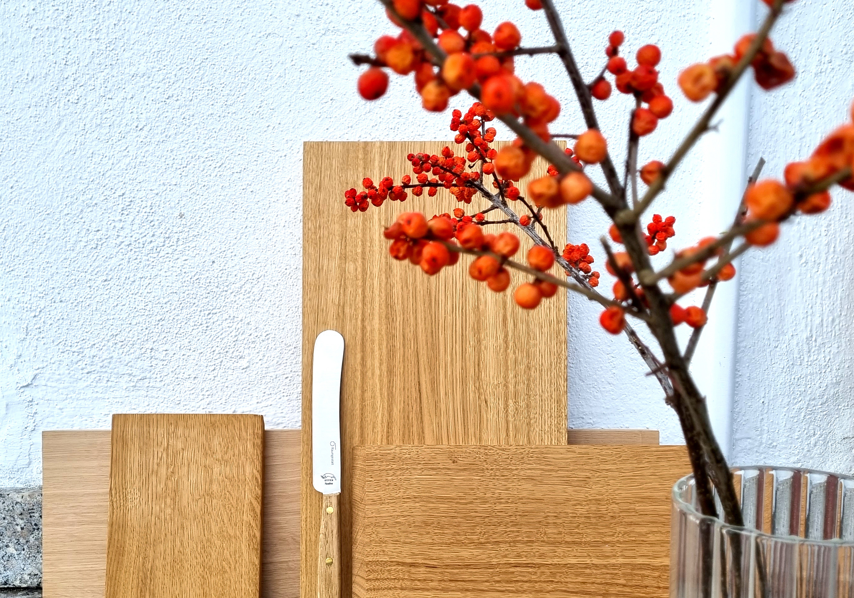 Raumgestalt  kleines Brett aus Eiche dunkel, 14 x 28 x 1,1 cm