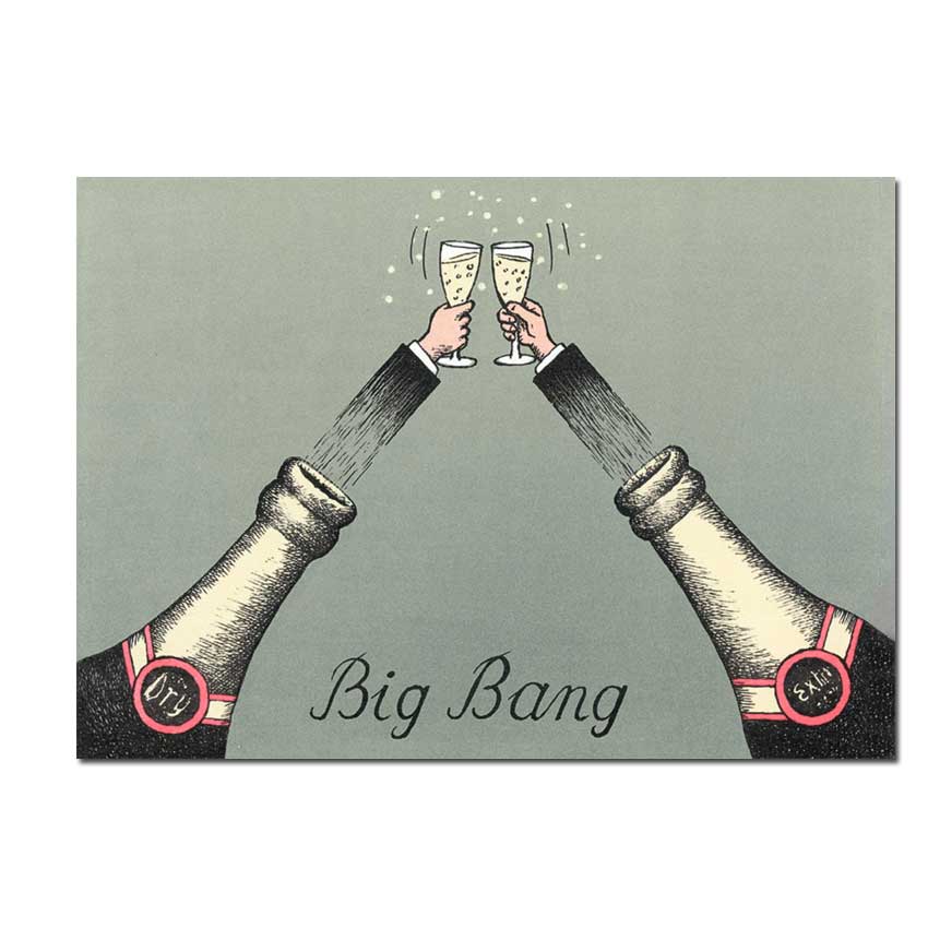 Inkognito Postkarte Big Bang 