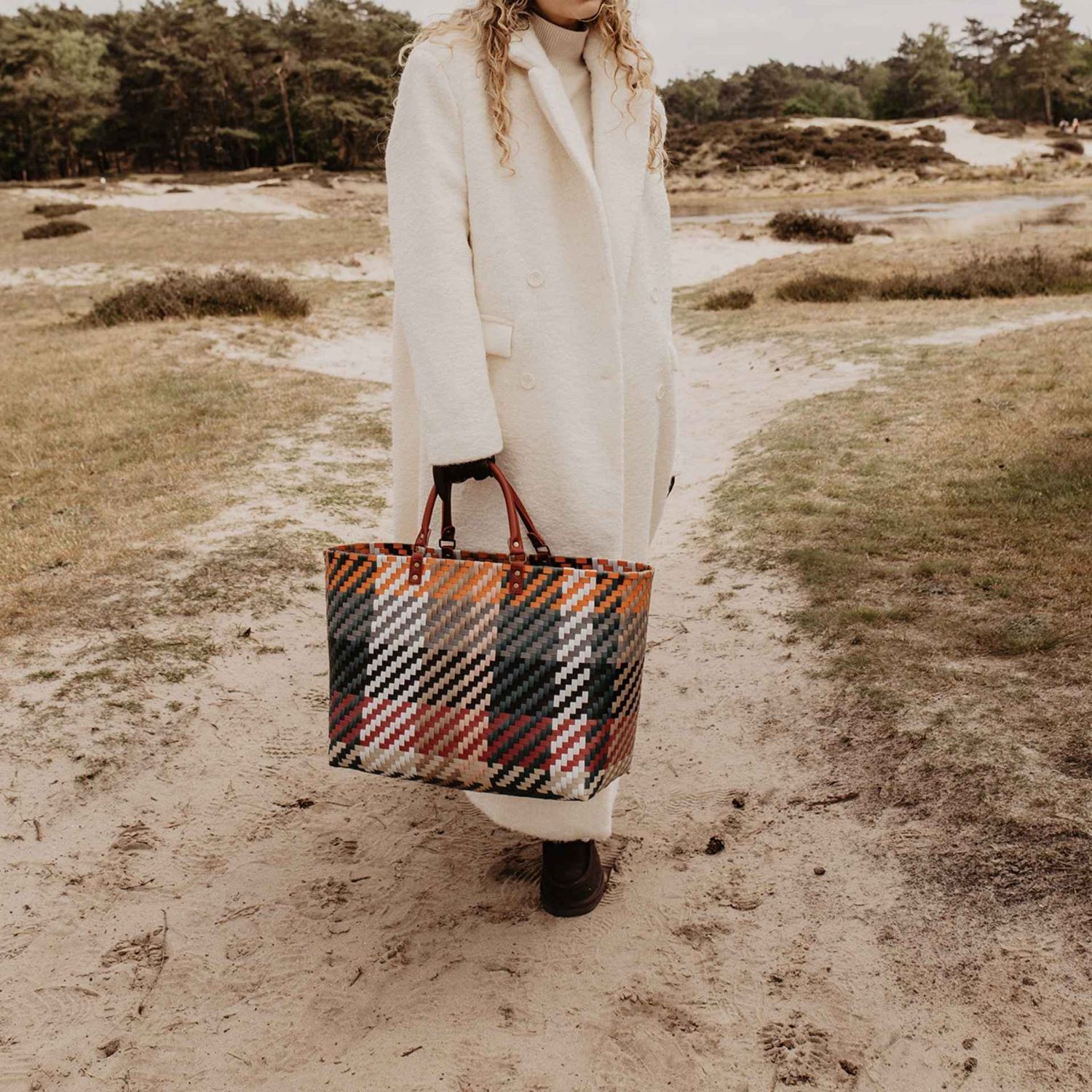 Handed By Prescott - Shopper RUBY RED MIX , limitierte Edition, ca.  40 x 34 x 20 cm