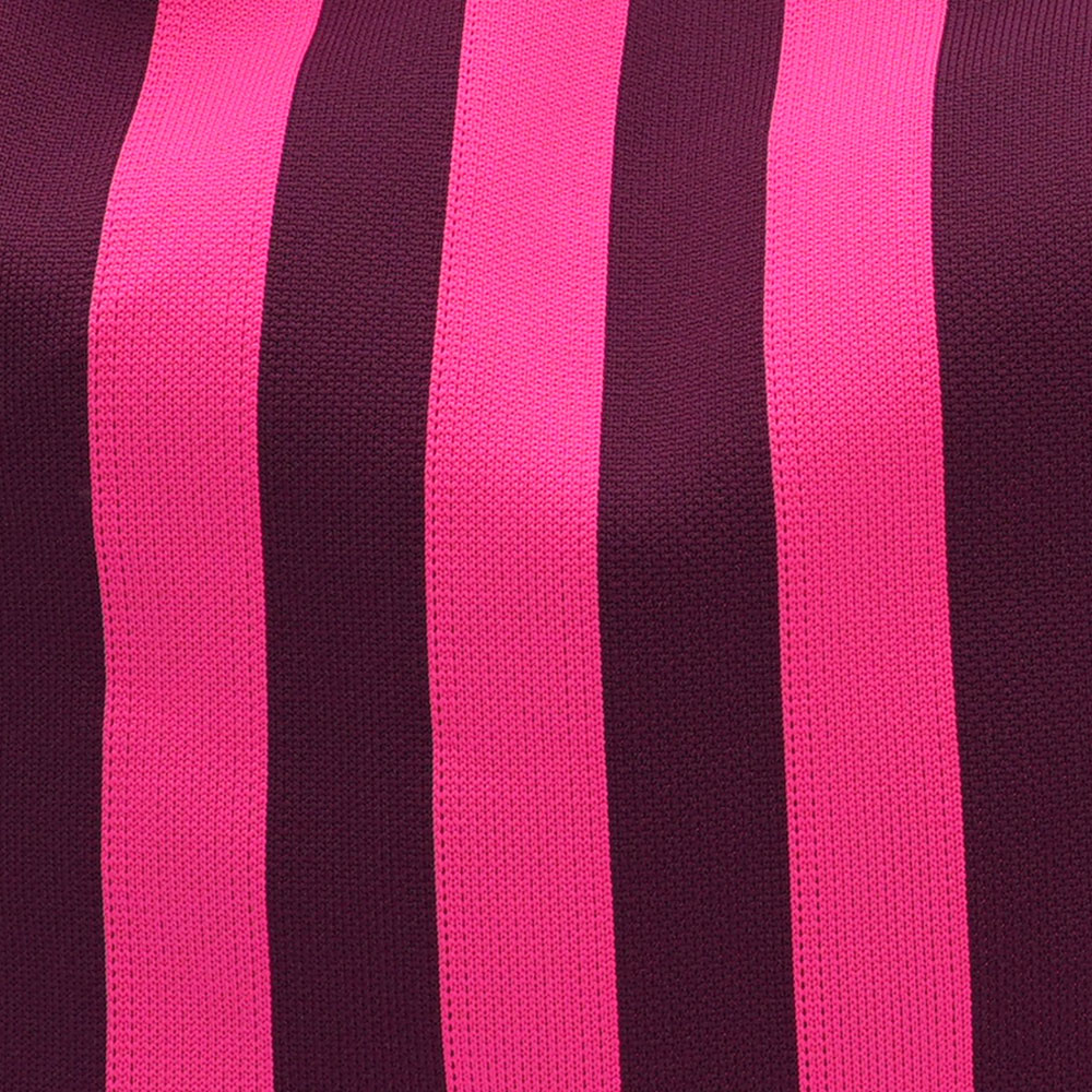 LOT83 Shopper Lois 120, Streifen Aubergine -Pink, ca.  45 x 35 cm