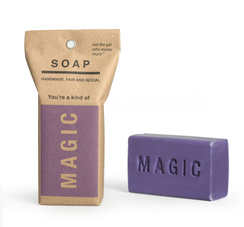 Seife MAGIC , 118 gr, Oliven-Kokosseife, vegan , Lavendel Duft