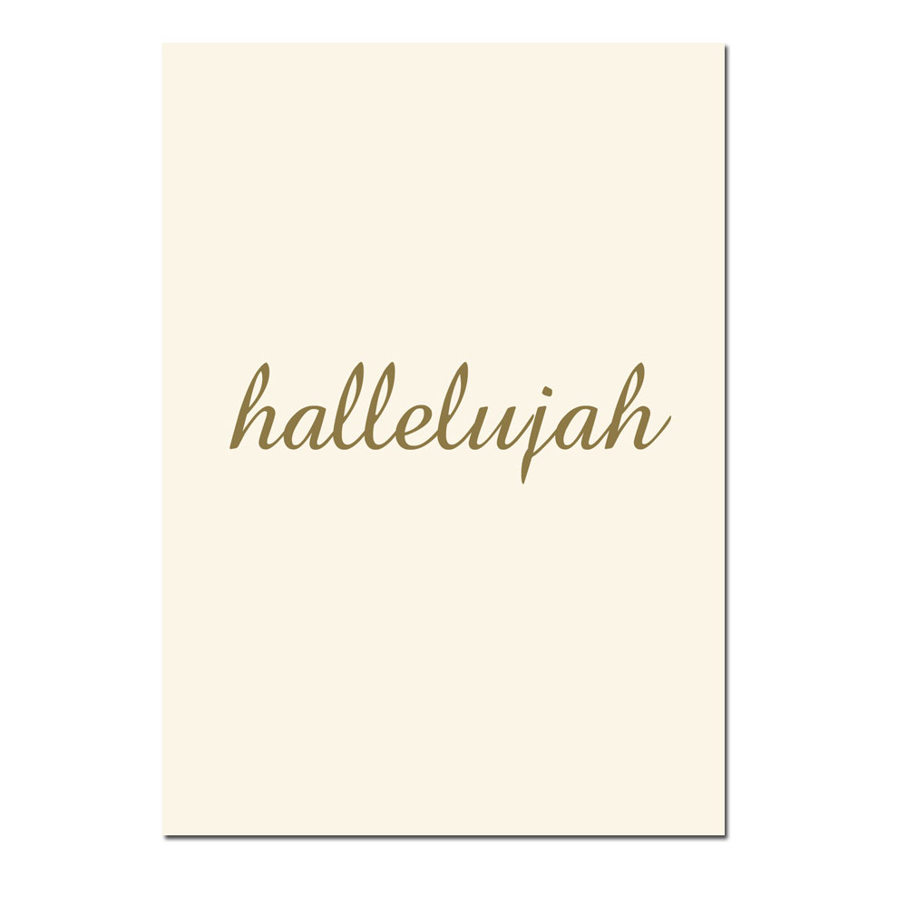 Wunderwort Postkarte CHRISTMAS "Hallelujah"