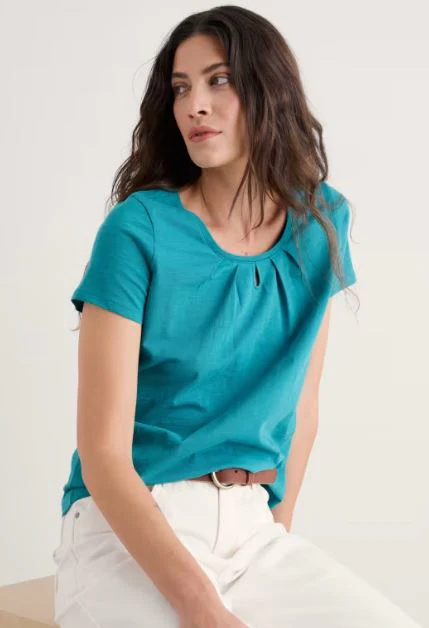 SEASALT CORNWALL Appletree T-Shirt-Azurite GOTS-Certified Organic Cotton 