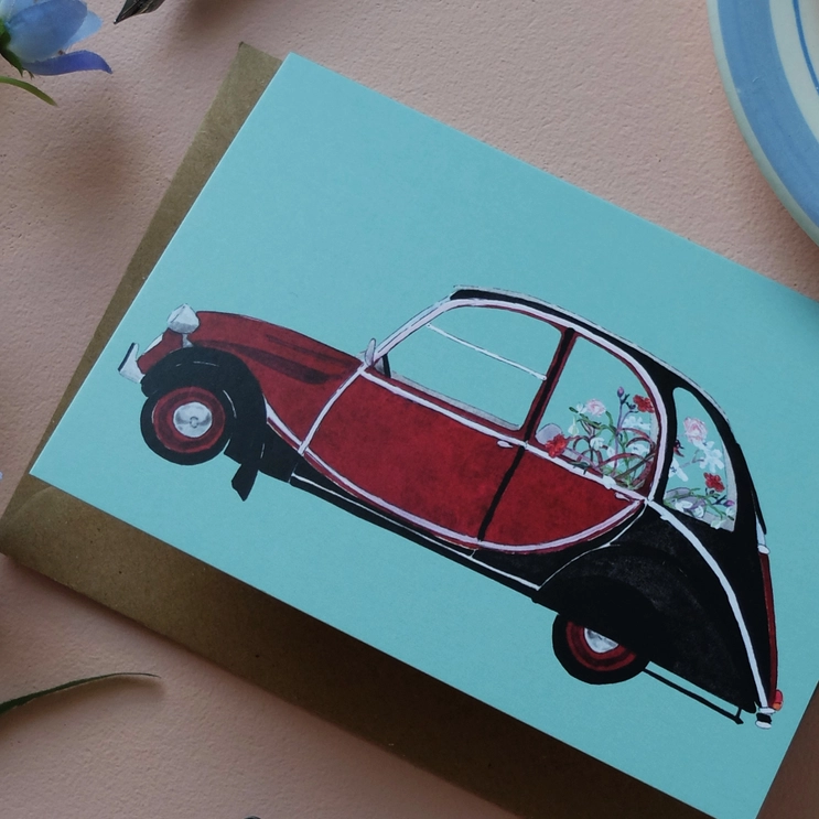 Geburtstagskarte 2CV von Wonder Of Today