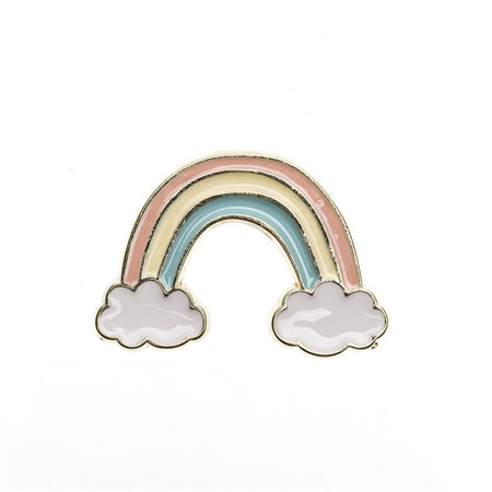 Emaille Pin "Regenbogen"von timi, Button Emaille Pin "Regenbogen"von timi, Button