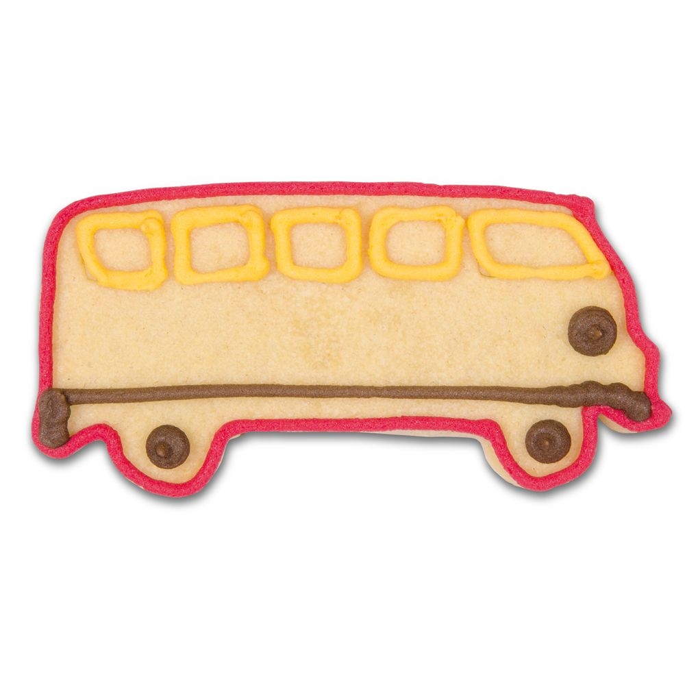 Ausstecherle  Bus Edelstahl 9 cm von Städter, Prägeausstecher, Plätzchen Backen