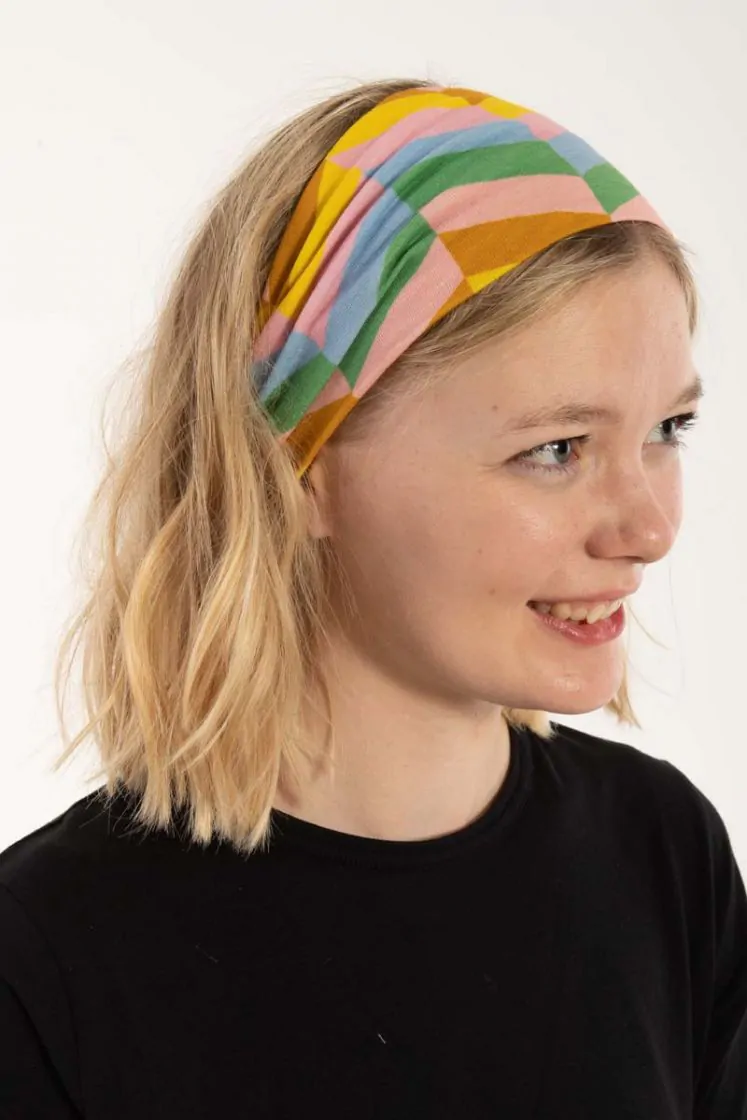 Danefae Stirnband ORGANIC - Danefreshface Modal Slub Headband Rose ROYAL COURT