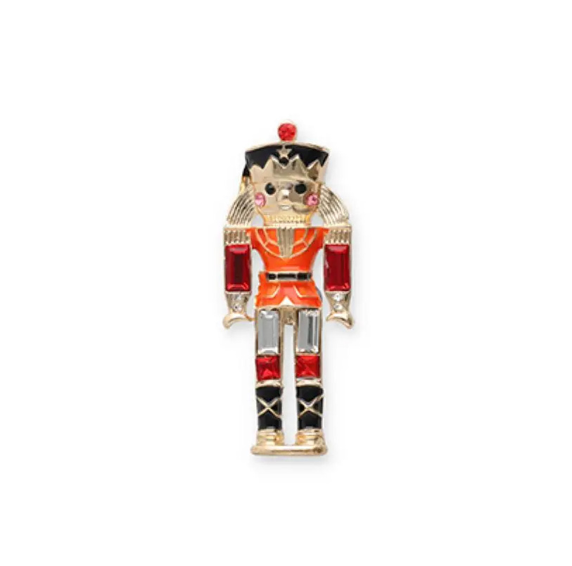 Brosche Nussknacker, Modeschmuck