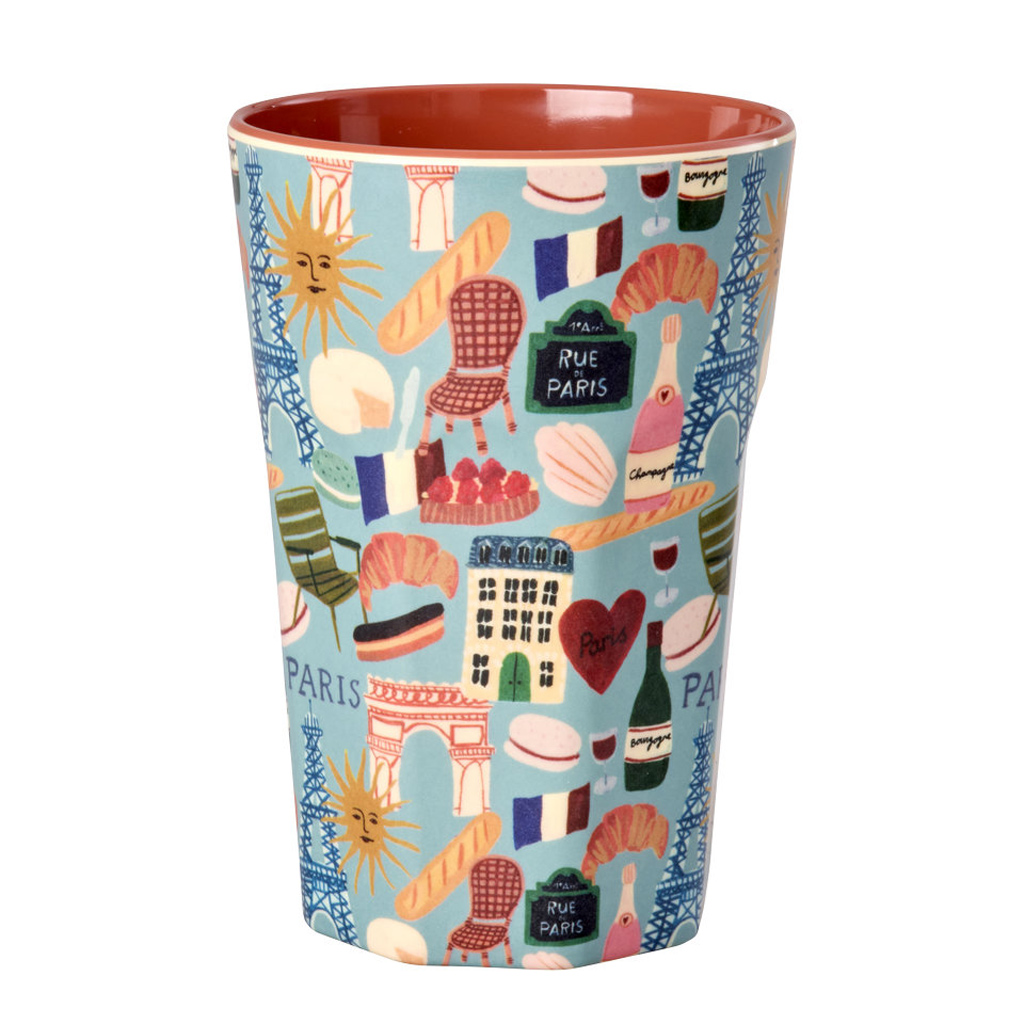 Rice Melamin Becher groß- Paris Mon Amour Print , 400 ml