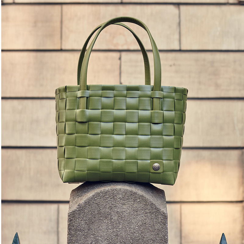 Handed By Color Match - Shopper,  PU Griffe , Farbe: laurel green