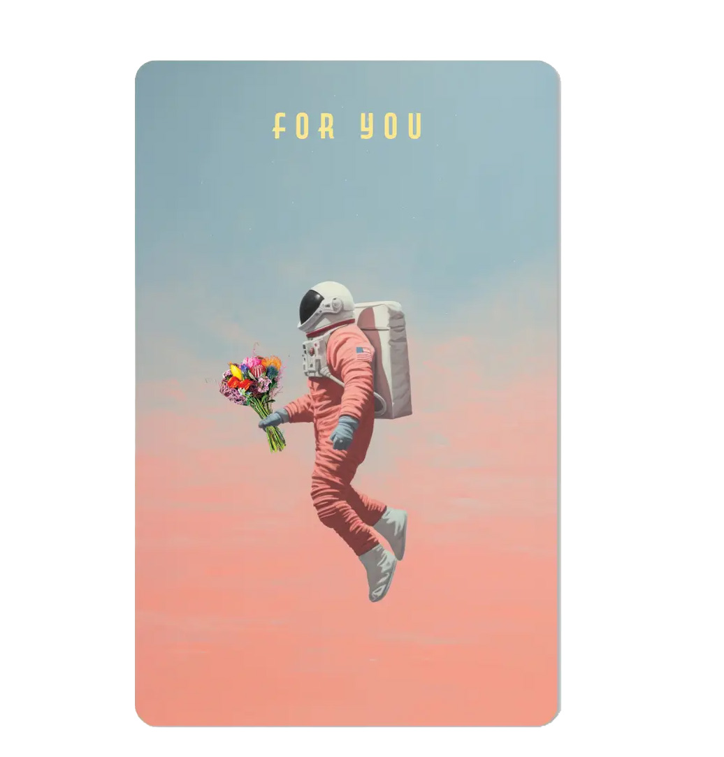 Lunacard Postkarte Astronaut