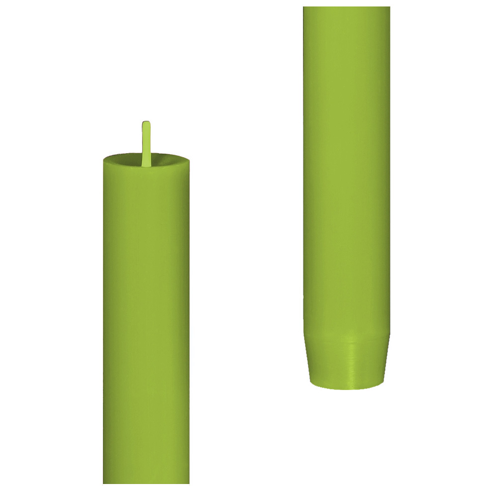 Engels Kerzen  Stabkerze gegossen, Größe D. 2,2 x H 24 cm Limette