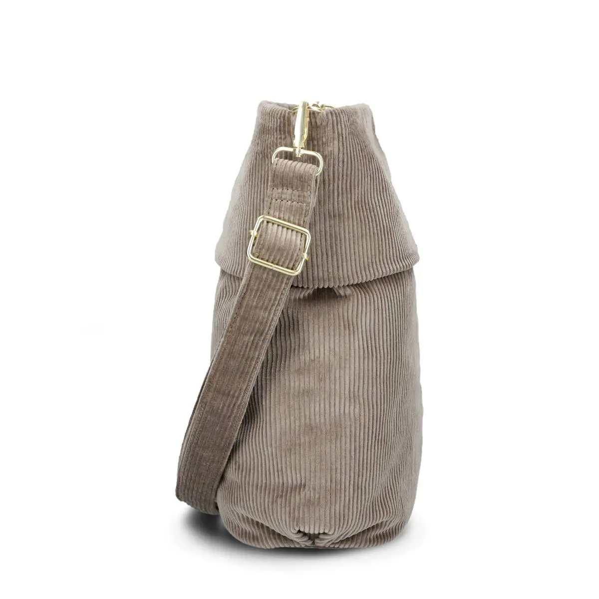 MADEMOISELLE UMHÄNGETASCHE M12, Farbe: cord-mocca von ZWEI Bags 
