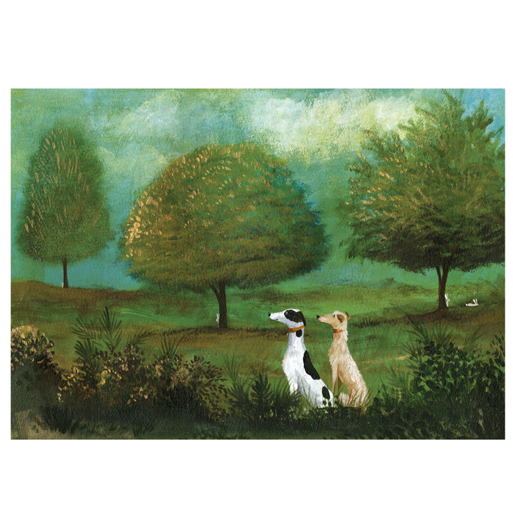 Two Bad Mice Doppelkarte "Golden Hour"   von Two Bad Mice von Anita Jeram, Hunde