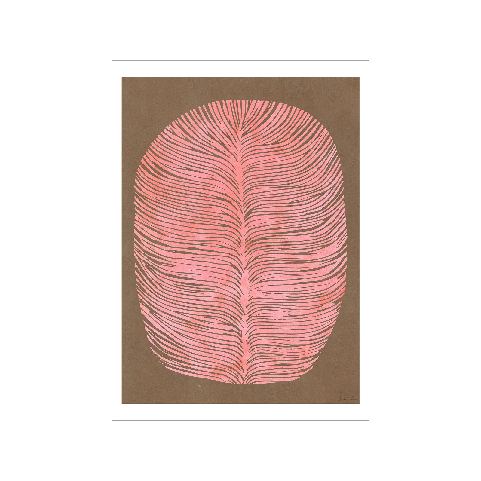 Kunstdruck 30 x 40 cm " Pink Lagoon"    