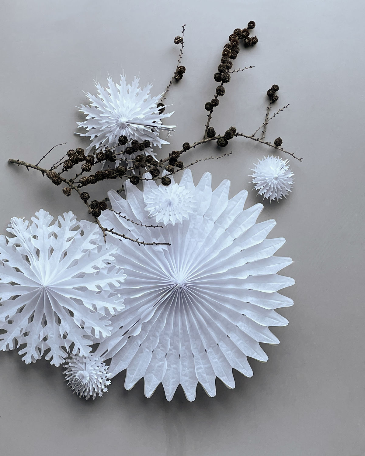 House Doctor XMAS Papierstern FOLD, Weiß, D. ca. 68 cm