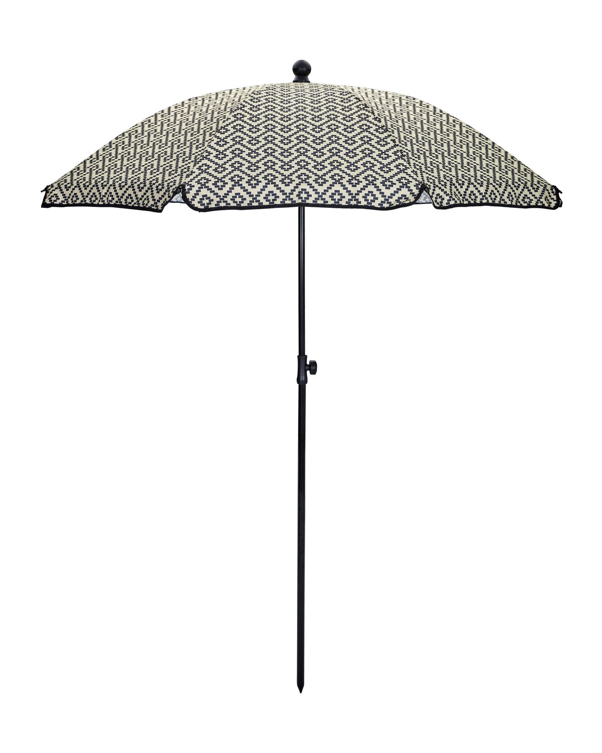 % Strandschirm, HDPort, Schwarz, Sand von house doctor, Sonnenschirm, D. ca. 2,5 m