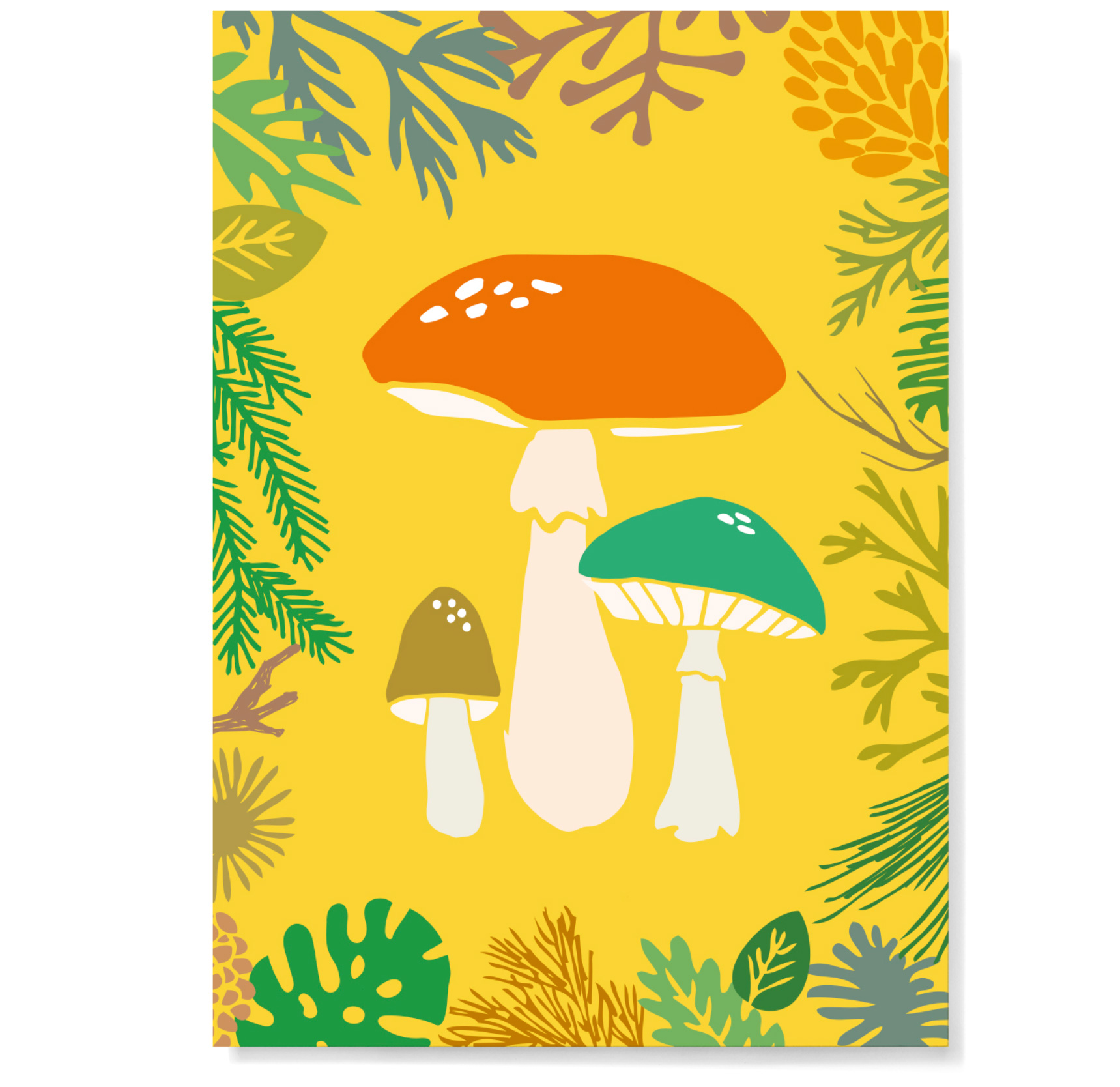 Postkarte Pilzwald von familytree , Herbst, Pilze