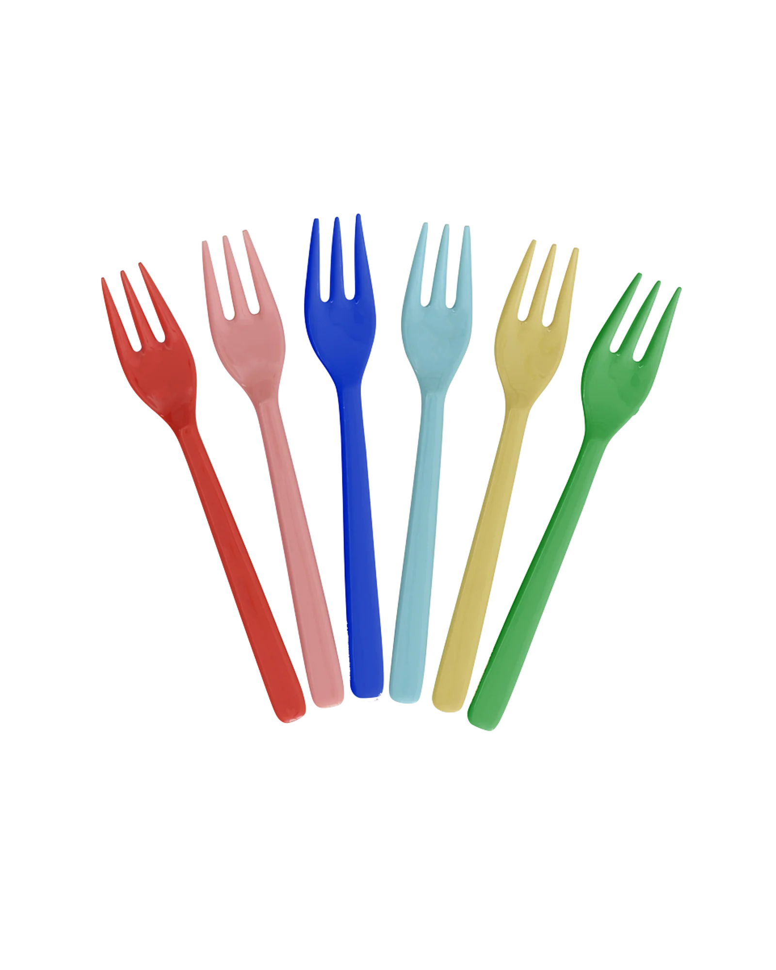 Rice Kuchengabel - Mehrfarbig - 6er Set